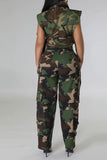 namcoverse Camouflage Unique Buckled Camisole