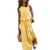 Namcoverse Boho Loose Split Maxi Dresses