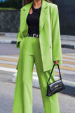 namcoverse Solid Long Sleeve Long Pants Two-Piece Suit