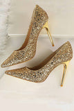 namcoverse Pointed Toe Sequined High Heels