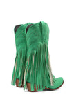 namcoverse Fringe Pointed Toe Knee High Boots