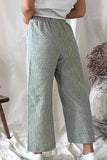 namcoverse Striped Pocket Straight Leg Trouser Pants