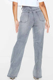 namcoverse Ripped Slit High Waist Flared Jeans