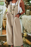 namcoverse Wide Leg Pocket Sleeveless Jumpsuit