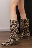 namcoverse Pointed Toe Pleated Knee High Boots