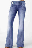 namcoverse Retro Side Button Mid Rise Flares Jeans