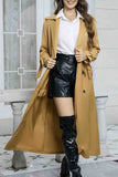 namcoverse Lapel Double-breasted Strappy Trench Coat