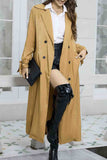 namcoverse Lapel Double-breasted Strappy Trench Coat