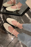 namcoverse Pointed Toe Buckled Slide-On Sandals