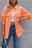 namcoverse Washed Long Sleeve Ripped Tassels Denim Jacket