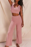 namcoverse Knitted Vest Long Pants Two-Piece Set