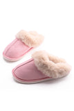 namcoverse Solid Fuzzy House Slippers