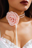 namcoverse Satin Flower Choker Necklace