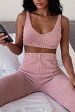 namcoverse Knitted Vest Long Pants Two-Piece Set