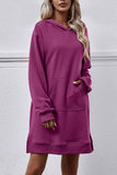 namcoverse Pocket Slit Midi Hoodie Dress