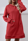 namcoverse Pocket Slit Midi Hoodie Dress