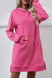 namcoverse Pocket Slit Midi Hoodie Dress