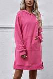 namcoverse Pocket Slit Midi Hoodie Dress