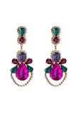 namcoverse Rhinestone Hollow Drop Earrings