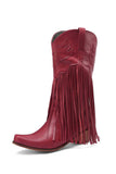 namcoverse Fringe Pointed Toe Knee High Boots