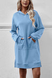 namcoverse Pocket Slit Midi Hoodie Dress