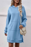 namcoverse Pocket Slit Midi Hoodie Dress