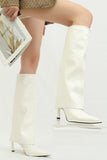 namcoverse Pointed Toe Knee-High Trouser Boots