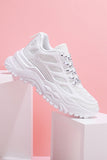 namcoverse Solid Mesh Lace Up Sneakers