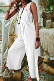 namcoverse Wide Leg Pocket Sleeveless Jumpsuit