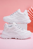 namcoverse Solid Mesh Lace Up Sneakers