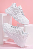 namcoverse Solid Mesh Lace Up Sneakers