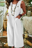 namcoverse Wide Leg Pocket Sleeveless Jumpsuit