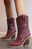 namcoverse Pointed Toe Western Mid-Calf Boots