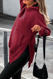 namcoverse Solid Color Pocket Slit Hoodie