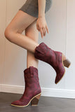 namcoverse Pointed Toe Western Mid-Calf Boots